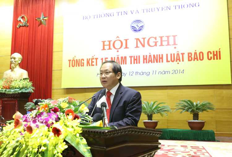 Bộ TT&TT tổng kết 15 năm thi hành Luật Báo chí