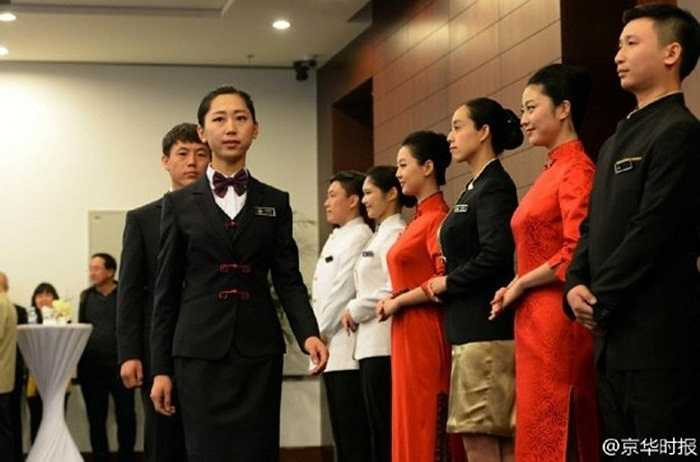 Đội lễ tân nữ phục vụ Hội nghị cấp cao APEC 2014 ở Trung Quốc