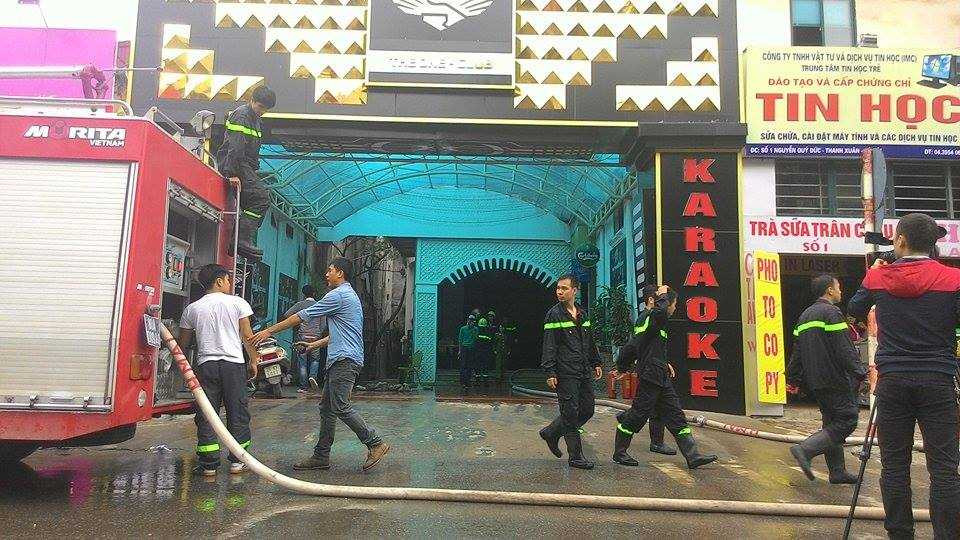 Hà Nội: Cháy lớn tại quán cà phê quận Thanh Xuân Bắc