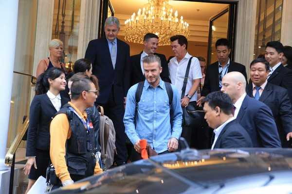 Beckham miệt mài làm việc