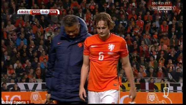 Daley Blind dính chấn thương đầu gối khá nặng
