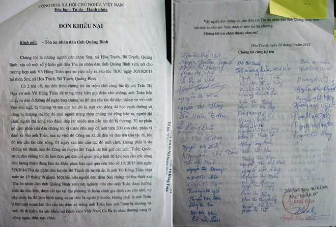 Cả làng ký đơn xin giảm án cho kẻ đánh chết cẩu tặc