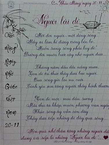 Ngày 20/11, Ánh tham dự và đạt giải cuộc thi của fanpage Chữ đẹp và nghệ thuật sáng tạo tổ chức. Cô cũng học hỏi được nhiều nét chữ nghệ thuật sáng tạo trên mạng xã hội, dần tạo nên phong cách riêng.