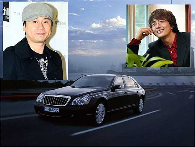 Xếp ở vị trí thứ 2 là chiếc Maybach 62s của hãng Mecerdes có giá 680.000 USD. Đây cũng là mẫu xe được 2 ông lớn trong làng giải trí Hàn Quốc là Yang Hyun Suk và Bae Yong Joon thường xuyên sử dụng