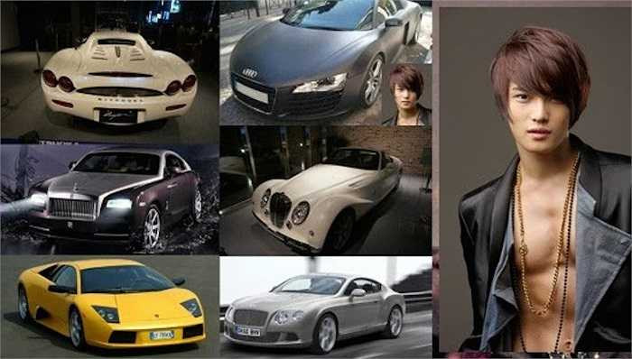 Cả 3 anh chàng của nhóm JYJ cũng đều được biết đến là những tay chơi siêu xe hàng đầu Kbiz. Trong đó phải kể đến chiếc Lamborghini Murcielago LP 640 trong bộ sưu tập của trưởng nhóm Hero Jae Joong có giá 485.000 USD. Bên cạnh đó anh còn sở hữu tới 5 chiếc xe: Bentley Continental (291.000 USD) và rất nhiều mẫu xe siêu sang khác như Mitsuoka, Audi R8, Rolls-Royce Wraith