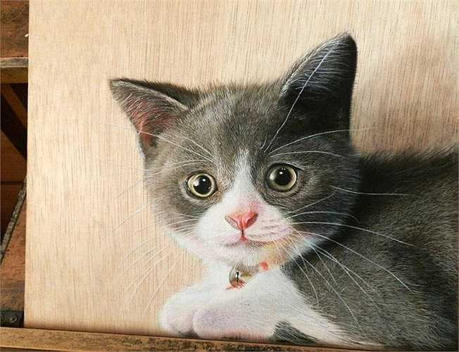 Ivan chủ yếu vẽ động vật, đồ vật xuất hiện trong cuộc sống của mình.