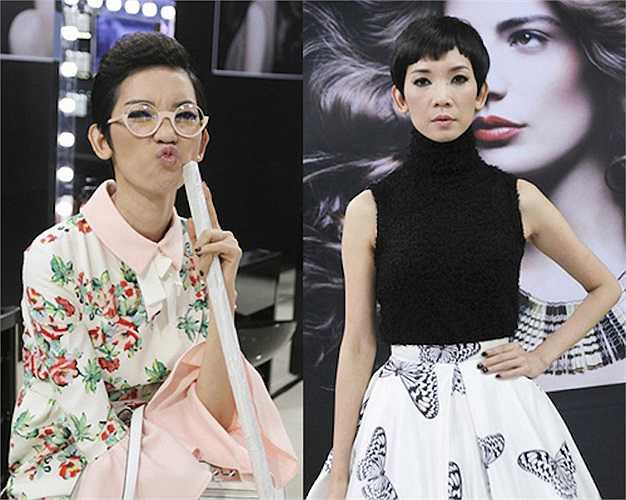 Thú vị hơn cả là trong tập vừa qua, giám khảo Xuân Lan cũng thay đổi cùng các thí sinh. Ở phần đầu, cô để kiểu tóc vuốt ngược về phía sau nhưng sau đó đã xuất hiện với kiểu tóc có mái so le khá lạ mắt. Theo Khám phá