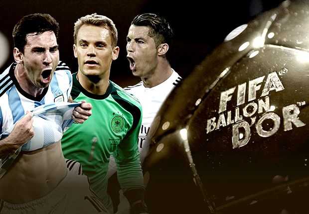 Neuer xen ngang cuộc đua Quả bóng Vàng 2014 giữa Ronaldo và Messi. 
