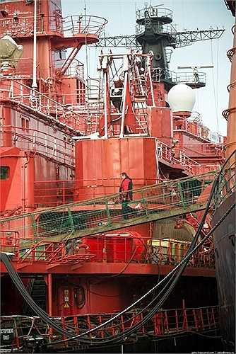 Có khoảng 1100 người phục vụ cho hạm đội hoạt động, bao gồm các thủy thủ đoàn, thay phiên nhau hoạt động vài tháng ở vùng cực và lực lượng hậu cần trên bờ.