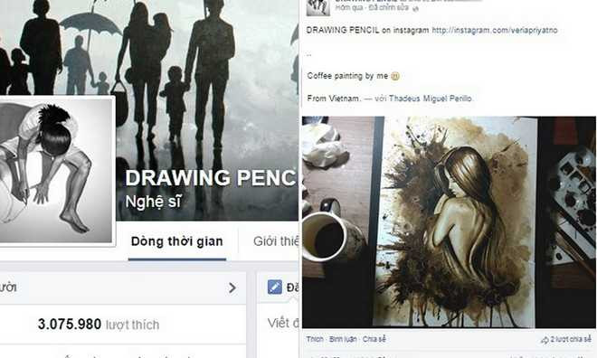 1 diễn đàn mạng nước ngoài có hơn 3 triệu thành viên đã chia sẻ bức vẽ của Trọng Hữu.