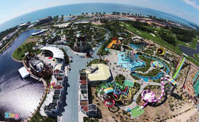 Nơi diễn ra chung kết Hoa hậu Việt Nam nhìn từ camera bay