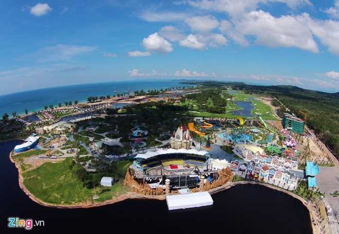 Nơi diễn ra chung kết Hoa hậu Việt Nam nhìn từ camera bay