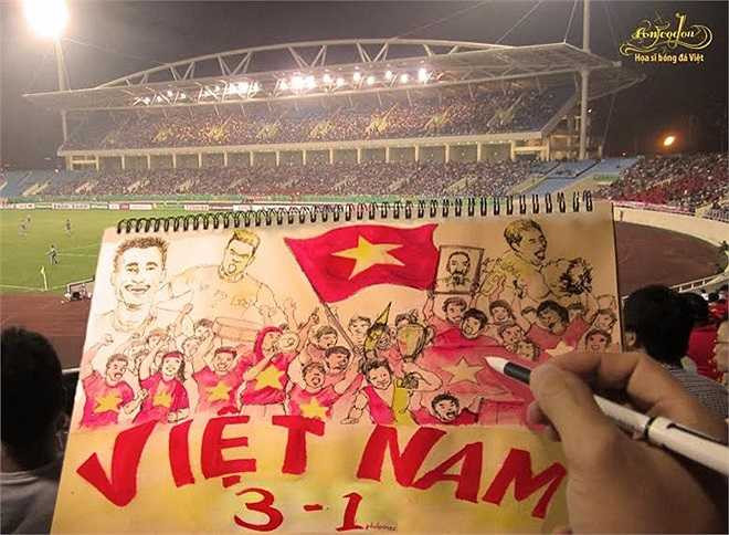 Chắc chắn Mỹ Đình ngày 11/12 tới sẽ lại đông chật người hâm mộ. (Tranh: An Thắng)