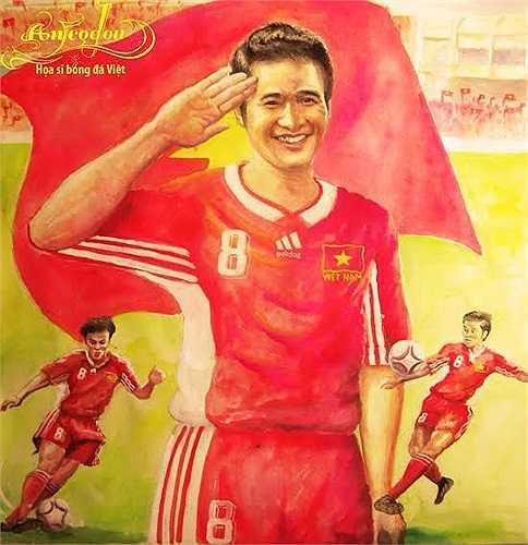 Danh thủ Hồng Sơn. (Tranh: An Thắng)