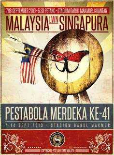 Poster cổ động trước trận Singapore - Malaysia của Ultras Malaya