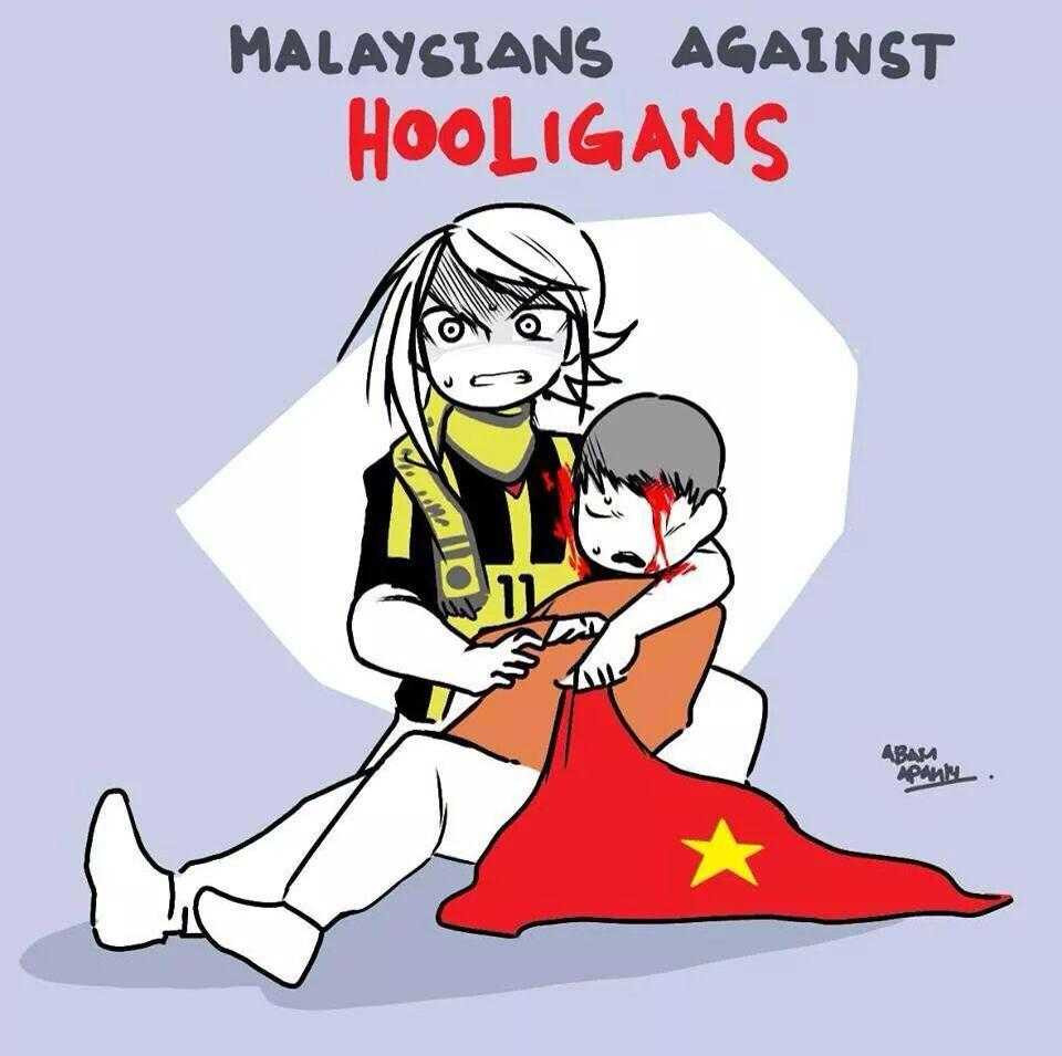 Fan Malaysia chân chính phản đối hooligan