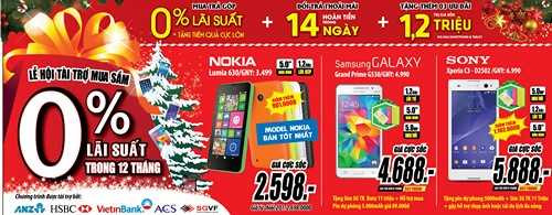 MediaMart tiếp tục giảm giá lớn Mùa mua sắm cuối năm