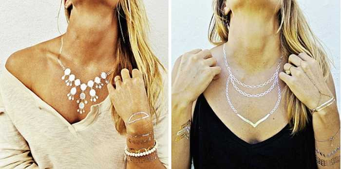 Xăm ánh kim được lấy cảm hứng từ các đồ trang sức mọi người vẫn hay sử dụng như dây chuyền, vòng tay, nhẫn....