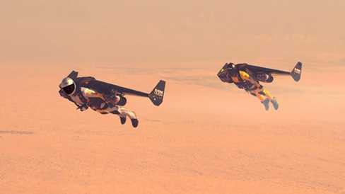 'Người phản lực' bay qua sa mạc Dubai