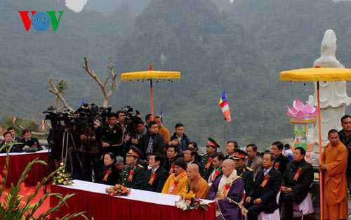 Chủ tịch nước dự khánh thành chùa Phật tích Trúc lâm Bản Giốc