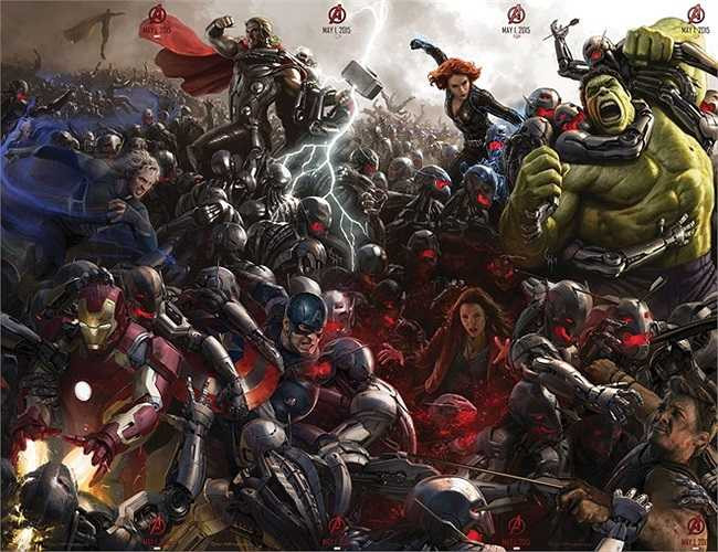 Avengers: Age of Ultron (1/5): Đến từ Marvel Studios, đây chắc chắn là bom tấn lớn nhất trong mùa hè, hay thậm chí là cả năm 2015. Phần hai của The Avengers chứng kiến nhóm siêu anh hùng lừng danh phải chiến đấu lại Ultron, trí thông minh nhân tạo do chính Tony Stark / Iron Man chế tạo nên.