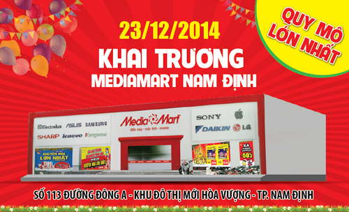Cuối năm, MediaMart tiếp tục đổ bộ thị trường bán lẻ Miền Bắc