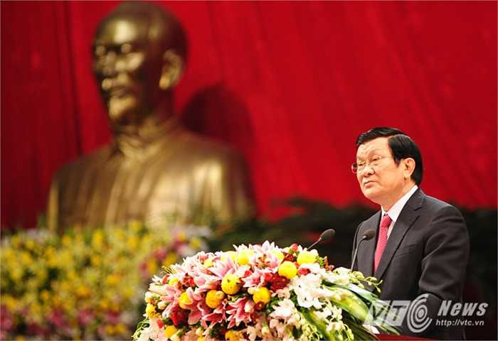 Chủ tịch nước Trương Tấn Sang phát biểu tại lễ kỷ niệm
