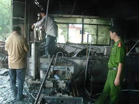 cháy trung tâm thực hành của Trường Đại học Công nghệ Đồng Nai