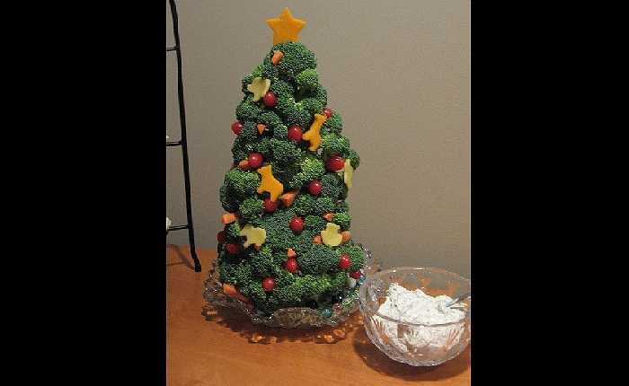 10. Ngay trong những bữa tiệc Giáng sinh, những món ăn có hình thức giống cây thông Noel cũng sẽ là những điểm nhấn thú vị trên bàn tiệc của bạn.