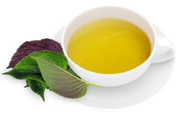 Tía tô: Dùng cả lá và thân mềm, khoảng 30g, giã nhuyễn, vắt lấy nước uống hoặc đem chưng cách thủy cho nóng lên rồi uống khi còn ấm, giúp tiêu hóa thức ăn và chống dị ứng do thức ăn hiệu quả.