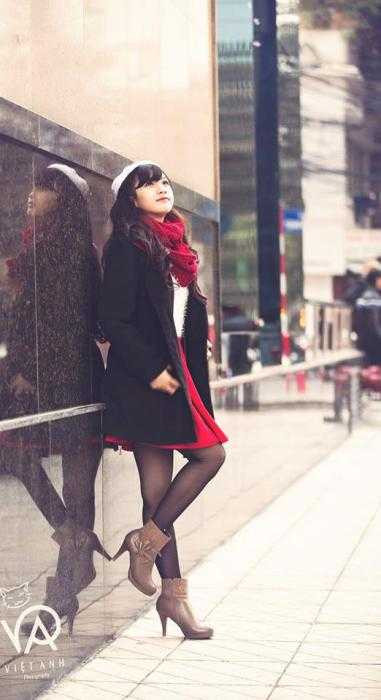 Hot girl Kiến trúc xinh ngất ngây trong bộ ảnh Giáng sinh