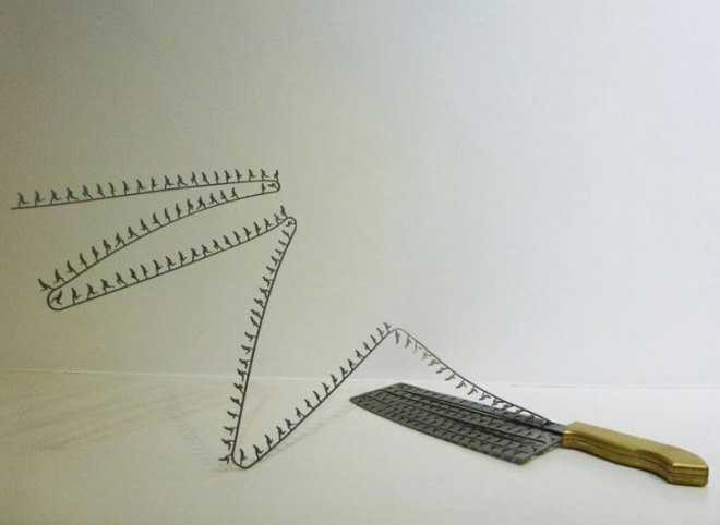 9x điêu khắc trên dao đẹp sống động