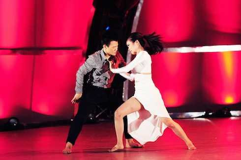 thử thách cùng bước nhảy chung kết đức tiến xuân thảo