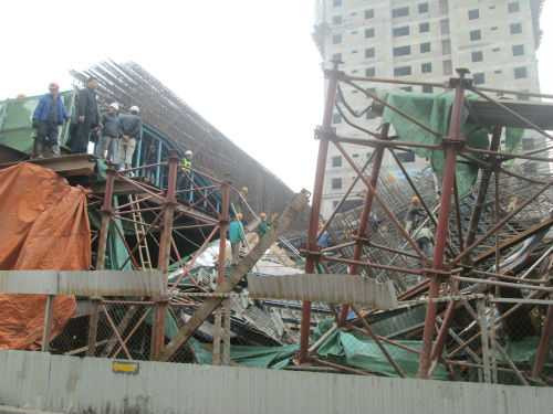 Lại rơi bê tông ở dự án đường sắt trên cao: Công an thông tin chính thức