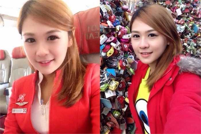 Nữ tiếp viên Rebecca Ray có khuôn mặt đáng yêu, nụ cười và đôi mắt thân thiện.