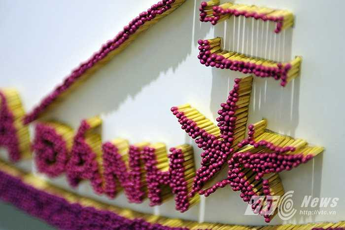 Bà Ngô Thị Thục đã mất 3 tháng để hoàn thành tác phẩm này.