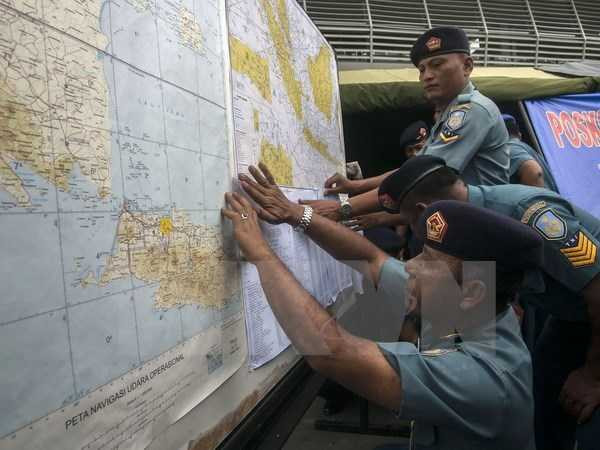 Lực lượng không quân Indonesia thông báo khu vực tìm kiếm máy bay mất tích QZ8501