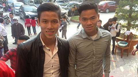 Quế Ngọc Hải, Nguyên Mạnh đến chúc phúc cho đàn anh ở tuyển Việt Nam