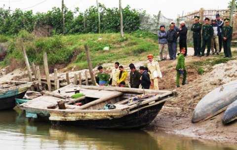 Đắm thuyền ở Thái Bình, 6 người chết