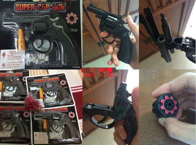 Thông tin, hình ảnh Dũng rao bán súng pháo trên mạng - Ảnh chụp từ màn hình máy tính