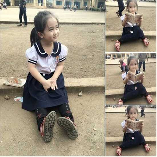 Bé gái Việt nổi tiếng nhờ giống hot girl