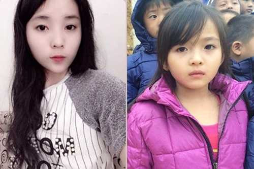 Cô bé nổi tiếng nhờ giống các hot girl