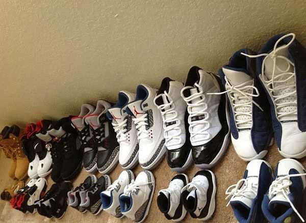 Bộ sưu tập giống nhau của hai bố con