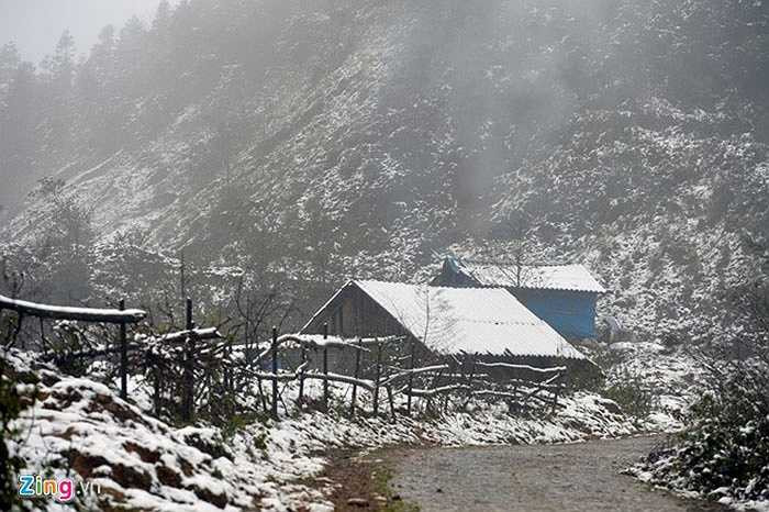 Những ngôi nhà tuyết như khung cảnh châu Âu.