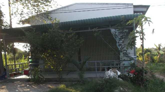 Căn nhà nơi Hải sát hại nạn nhân, cướp tài sản.