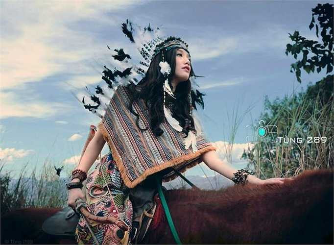 Cô gái trẻ này cho biết đã cố gắng thể hiện tốt những sắc thái của nhân vật nữ thổ dân