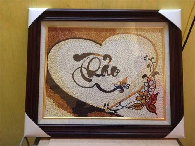 Tranh gạo là sản phẩm Trí mới trải nghiệm.