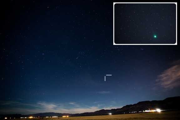 Hình ảnh sao chổi Lovejoy bay ngang qua bầu trời 