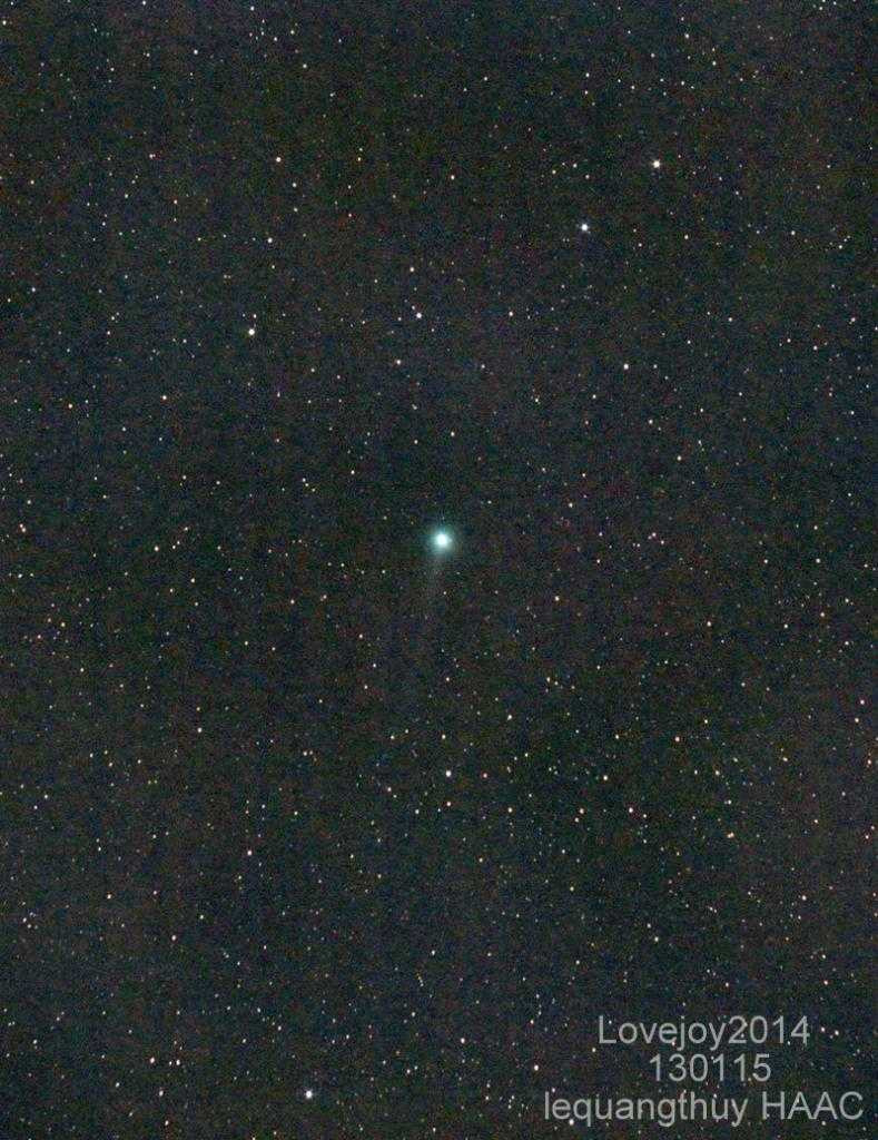 Hình ảnh chụp Lovejoy từ Việt Nam - nguồn thienvanhoc.org 