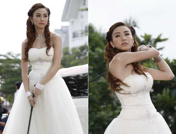 Năm 2011, Ngân Khánh là một trong những nhan sắc góp mặt trong bộ phim điện ảnh hài ăn khách Cô dâu đại chiếncủa đạo diễn Victor Vũ. Nhân vật của cô là Trang – nữ tiếp viên hàng không xinh đẹp nhưng thường xuyên bị người yêu “đá”. Trang vướng vào lưới tình của anh chàng đào hoa Thái (Huy Khánh). Những tưởng Thái chỉ yêu riêng mình nhưng không ngờ tay sở khanh còn cặp với 4 cô gái khác.